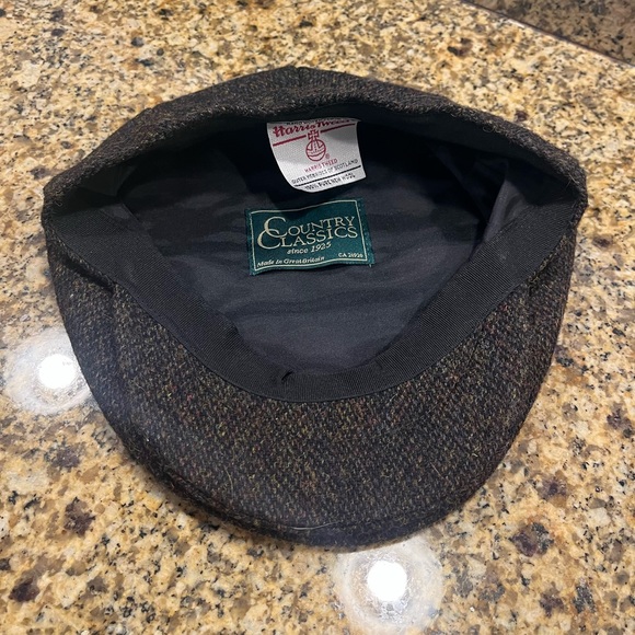 Vintage Country Classics Scotland Handwoven Harris Tweed Men’s Hat Sz 7 - Picture 5 of 7
